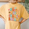 Nope Not A Today Satan Sarcasm Humor Bff Groovy Women's Oversized Comfort T-Shirt Back Print Mustard