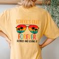 Schools Out Forever Retired Loving Teacher 2023 Women's Oversized Comfort T-Shirt Back Print Mustard