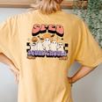 Sped Squad Ghoul Special Education Teacher Halloween Costume Women's Oversized Comfort T-Shirt Back Print Mustard