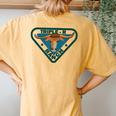 Triple R Ranch Western Cowboy Cowgirl Women's Oversized Comfort T-Shirt Back Print Mustard