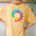 Unity Day Orange Anti Bullying Be Kind Kindness Tie Dye Women's Oversized Comfort T-Shirt Back Print Mustard