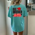 Cool Big Brother Aka Sister Protector Women's Oversized Comfort T-Shirt Back Print Chalky Mint