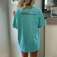 Doppler Shift Physics Teacher For Science Nerd Geek Women's Oversized Comfort T-Shirt Back Print Chalky Mint