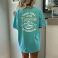 This Girl Loves Camping With Her Husband T Camper Wife Women's Oversized Comfort T-Shirt Back Print Chalky Mint