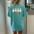 Halloween Ghost Nurse Retro Er Boo Crew Emergency Room Er Ed Women's Oversized Comfort T-Shirt Back Print Chalky Mint