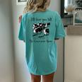 Ill Love You Till The Cows Come Home Country Farm Life Women's Oversized Comfort T-Shirt Back Print Chalky Mint