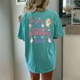 Mom Of The Birthday Girl Fairy 1St Birthday Girl Fairy Women's Oversized Comfort T-Shirt Back Print Chalky Mint