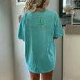 Nurse Respiratory Therapist Christmas Rt Xmas Trees Icu Rrt Women's Oversized Comfort T-Shirt Back Print Chalky Mint