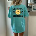 One Happy Dude 1St Birthday One Cool Auntie Family Matching Women's Oversized Comfort T-Shirt Back Print Chalky Mint