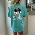 Pirate Grandma Funny Costume Gift For Womens Gift For Women Women's Oversized Graphic Back Print Comfort T-shirt Chalky Mint