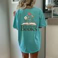 I Read Banned Books Womens Women's Oversized Comfort T-Shirt Back Print Chalky Mint