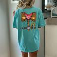 Rodeo Outfit Wild Western Cowboy Cowgirl Halloween Costume Women's Oversized Comfort T-Shirt Back Print Chalky Mint