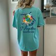 St Augustine Sea Turtle Florida Family Vacation 2022 Women's Oversized Comfort T-Shirt Back Print Chalky Mint St Augustine Sea Turtle Florida Family Vacation 2022 Women's Oversized Comfort T-Shirt Back Print Chalky Mint