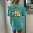 Never Underestimate A Dog Mom Who Was Born In January Women's Oversized Comfort T-Shirt Back Print Chalky Mint