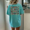 Vintage Howdy Rodeo Western Country Southern Cowgirl Cowboy Women's Oversized Comfort T-Shirt Back Print Chalky Mint