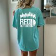 Vintage Red October Philly Baseball Retro Skyline Women's Oversized Comfort T-Shirt Back Print Chalky Mint