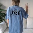 1989 Seagulls For Women's Oversized Comfort T-Shirt Back Print Moss