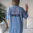 Math Teacher Graph Pun For Engineers Students Women's Oversized Comfort T-Shirt Back Print Moss