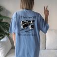 Ill Love You Till The Cows Come Home Country Farm Life Women's Oversized Comfort T-Shirt Back Print Moss