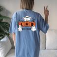 Nurse Labor And Delivery Ld Boo Crew Halloween Ghost Pumpkin Women's Oversized Comfort T-Shirt Back Print Moss