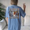 Western Cowboy Horse Lovers Country Lovers Country Women's Oversized Comfort T-Shirt Back Print Moss