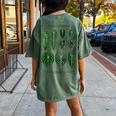 Anthurium Plants Foliage Veitchii Waroqueanum Clarinervium Women's Oversized Comfort T-Shirt Back Print Moss