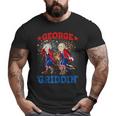 4Th Of July George Washington Griddy George Griddin Dancing Dancing Funny Gifts Big and Tall Men Graphic T-shirt