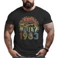 Funny 40 Year Old July 1983 Vintage Retro 40Th Birthday Gift 40Th Birthday Funny Gifts Big and Tall Men Graphic T-shirt Funny 40 Year Old July 1983 Vintage Retro 40Th Birthday Gift 40Th Birthday Funny Gifts Big and Tall Men Graphic T-shirt
