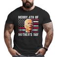Merry 4Th Of Mothers Day Usa Joe Biden Confused 4Th Of July Usa Funny Gifts Big and Tall Men Graphic T-shirt