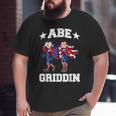 4Th Of July Abraham Lincoln Griddy Abe Griddin Big and Tall Men Graphic T-shirt