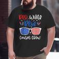 Red White & Blue Cousin Crew 4Th Of July Kids Usa Usa Funny Gifts Big and Tall Men Graphic T-shirt