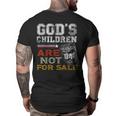 Gods Children Are Not For Sale Retro Big and Tall Men Back Print T-shirt