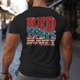 Retro Usa 4Th Of July America Flag Red White Boozy Usa Funny Gifts Big and Tall Men Back Print T-shirt