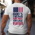 Gods Children Are Not For Sale Funny Saying Gods Children Big and Tall Men Back Print T-shirt