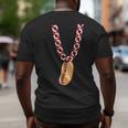 Hot Dog 4Th Of July Funny Necklace Patriotic Food Lover Patriotic Funny Gifts Big and Tall Men Back Print T-shirt