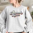 Vintage Mothers Day Gift Dog Lovers Dachshund Mama Mothers Day Funny Gifts Women Oversized Sweatshirt Sport Grey