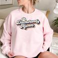 Vintage Mothers Day Gift Dog Lovers Dachshund Mama Mothers Day Funny Gifts Women Oversized Sweatshirt Light Pink