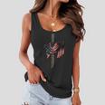 American By Birth Christian By Choice Dad By The Grace Women Flowy Tank