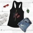 American By Birth Christian By Choice Dad By The Grace Women Flowy Tank