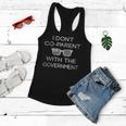 I Don’T Co-Parent With The Government Us Flag Government Funny Gifts Women Flowy Tank