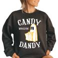 Candy Trick Or Treat Halloween Vintage Retro Americana 1950S Halloween Funny Gifts Women Oversized Sweatshirt Black