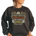 They Didn't Burn Witches They Burned Women's Oversized Sweatshirt Black