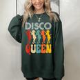 Disco Queen Girls Love Dancing To 70S Music 70S Vintage Designs Funny Gifts Women Oversized Sweatshirt Forest