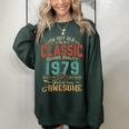 Im Not Old Im A Classic Genuine Quality Since 1979 Vintage Women Oversized Sweatshirt Forest