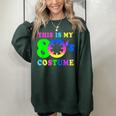 This Is My 80S Costume | I Love The 80S Vintage Retro Neon Women Oversized Sweatshirt Forest