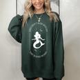 They Didn't Burn Witches They Burned Floral Women's Oversized Sweatshirt Forest