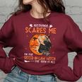 Awesome Cute Halloween Vintage Sister-In-Law Witch Halloween Gifts Women Oversized Sweatshirt Maroon