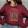 Im Not Old Im A Classic Genuine Quality Since 1979 Vintage Women Oversized Sweatshirt Maroon