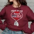 My Mom Is Brave Home Of The Free Proud Army Daughter Son Women Oversized Sweatshirt Maroon