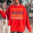 A Truly Great Mathematician Is Hard To Find - Math Teacher Math Funny Gifts Women Oversized Sweatshirt Red